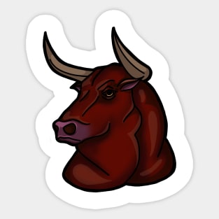 Bull Sticker